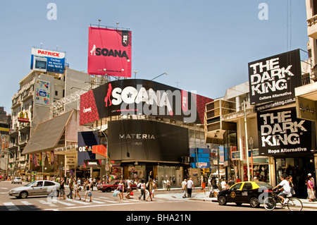 Avenida Corrientes Pueyrredón Buenos Aires Argentina Foto Stock