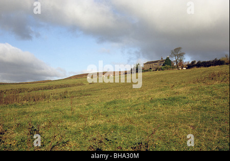 Latham fattoria, a Mori sopra Hebden Bridge, Yorkshire Foto Stock