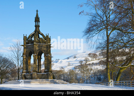 Il Cavendish monumento, vicino a Bolton Abbey, Wharfedale, Yorkshire Dales National Park, North Yorkshire, Inghilterra, Regno Unito Foto Stock