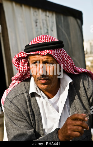 I beduini locali nei dintorni di Gerusalemme. Foto Stock