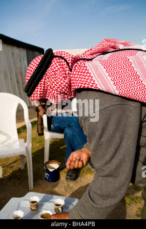 I beduini locali nei dintorni di Gerusalemme. Foto Stock