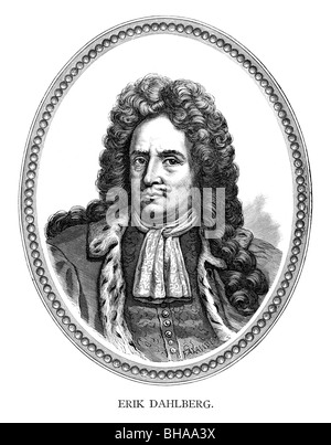 Conte Erik Dahlbergh Jönsson (10 Ottobre 1625 - 16 gennaio 1703) era un ingegnere svedese, soldato, e maresciallo di campo Foto Stock