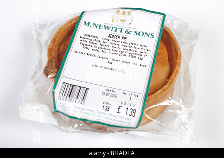 M.Newitt & Sons Scotch pie Foto Stock