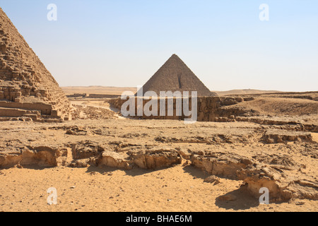 Africa costruendo Il Cairo Egitto Piramide di Giza tomba Foto Stock