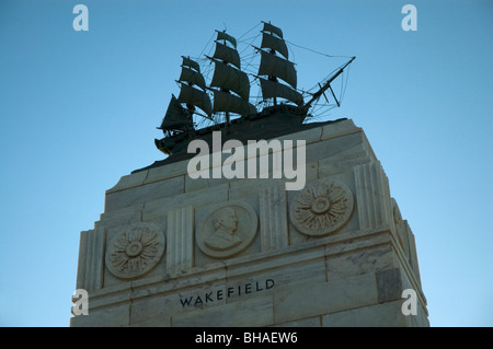 Pioneer memorial, Moseley Square, Glenelg, Adelaide, Australia del Sud Foto Stock