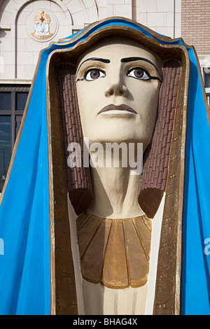 Sphinx statua al di fuori del Rito Scozzese tempio di El Paso, STATI UNITI D'AMERICA Foto Stock