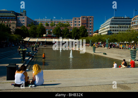 Kungstärdgården park nel centro di Stoccolma Svezia Europa Foto Stock