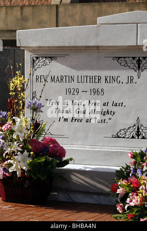 Tomba di Martin Luther King Jr., National Historic Site, Atlanta, Georgia, Stati Uniti d'America Foto Stock