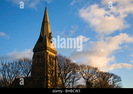 Chiesa della Santa Trinità in inverno Knaresborough North Yorkshire, Inghilterra Foto Stock