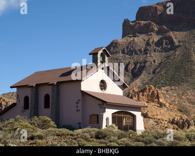 L'Eremo Ermita de las Nieves nel Parco Nazionale del Teide, Tenerife, Isole Canarie. Foto Stock