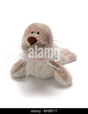 Beaver ricino guarnizione in peluche animale mammifero doll gioco figura giocattolo giocattoli morbidi spazzare i bambini personaggio giocattolo dally pasticcio presente bir Foto Stock