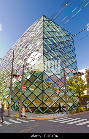 Architettura moderna del vetro Prada Aoyama Herzog & de Meuron Omotesando Foto Stock