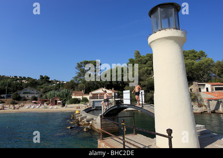Spiaggia vicino a Saint Tropez Foto Stock