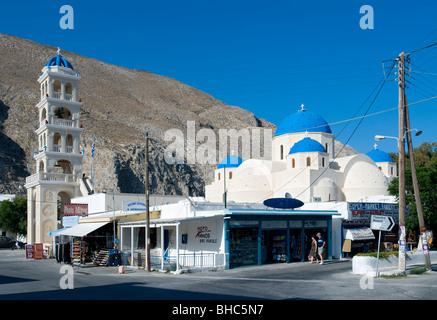 Chiesa e Monastero di Perissa, Santorini, Cicladi, Grecia Foto Stock