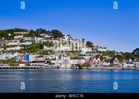 Kingswear e The River Dart, Dartmouth Harbour, Devon, Inghilterra, Regno Unito Foto Stock