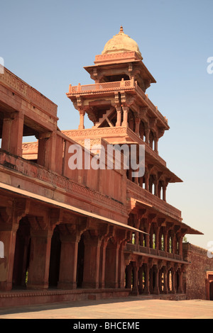 Il Panch Mahal a Fatehpur Sikri, Uttar Pradesh, India Foto Stock