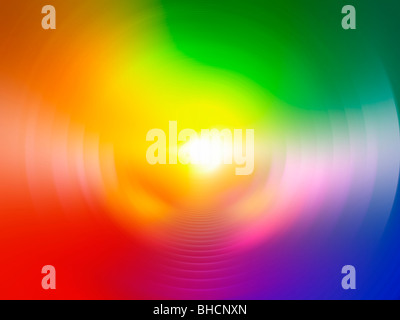 Luce su sfondo colorato frame completo alla computer grafica Foto Stock