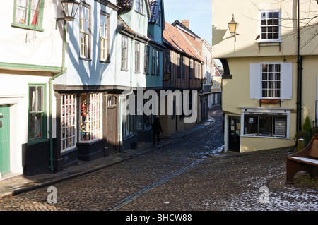 Elm Hill Norwich Foto Stock