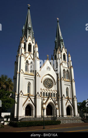 Cattedrale di San Giovanni Battista a Savannah, Georgia, Stati Uniti d'America Foto Stock