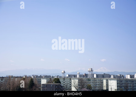 Area suburbana. Prefettura di Tokyo, Giappone Foto Stock