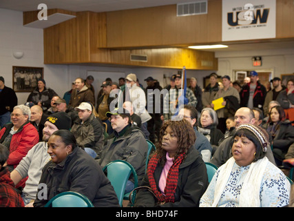 River Rouge, Michigan - unione riunione del Regno di lavoratori siderurgici Local 1299. Foto Stock