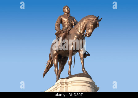 Accampati generale Robert E. Lee statua in Richmond, Virginia Foto Stock