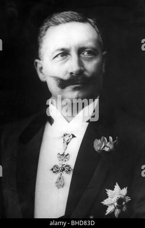 Guglielmo II, 27.1.1859 - 4.6.1941, imperatore tedesco 15.6.1888 - 9.11.1918, ritratto, 1907, , Foto Stock