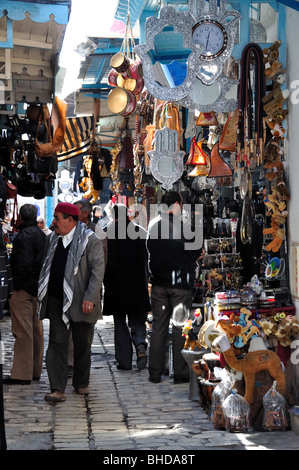 Negozi in Sousse Medina, Sousse, Sousse Governatorato, Tunisia Foto Stock