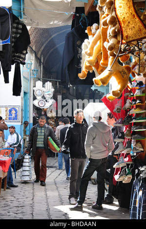 Negozi in Sousse Medina, Sousse, Sousse Governatorato, Tunisia Foto Stock