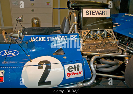 La Fromula 1 Racing vettura guidata dal campione del mondo Sir Jackie Stewart Foto Stock