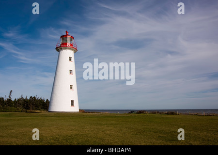 Punto Faro di prim Prince Edward Island Foto Stock