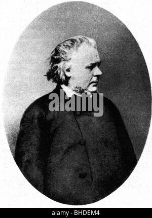 Daumier, Honore, 26.2.1808 - 10.2.1879, artista francese (pittore), caricaturista, mezza lunghezza, 19th secolo, , Foto Stock