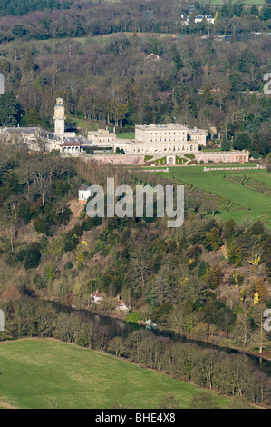 Cliveden House, Taplow, Berkshire. Vista aerea. Foto Stock