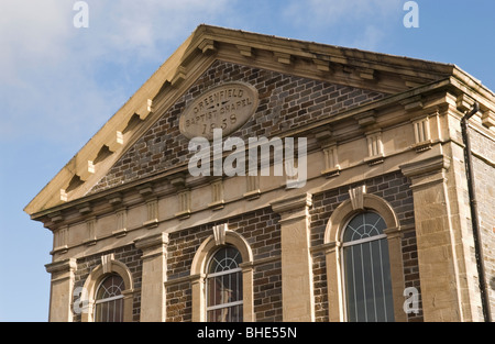 Greenfield Battista cappella datata 1858 Llanelli Carmarthenshire West Wales UK Foto Stock