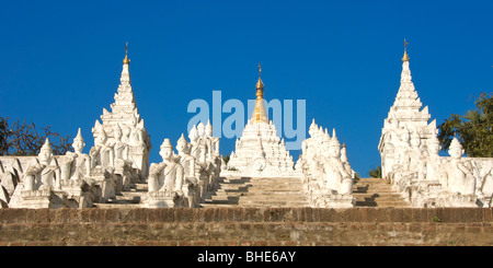 La Pagoda Settawya, Mingun, birmania, myanmar Foto Stock