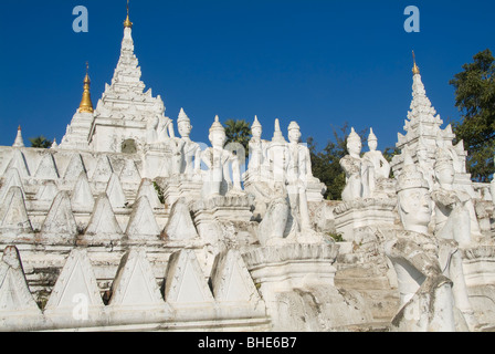 La Pagoda Settawya, Mingun, birmania, myanmar Foto Stock