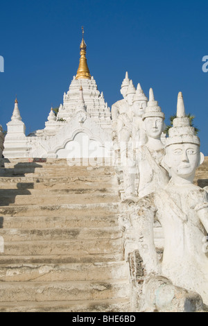 La Pagoda Settawya, Mingun, birmania, myanmar Foto Stock