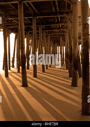 Pier in Old Orchard Beach Maine Foto Stock