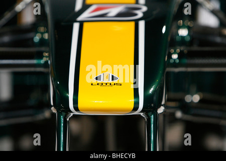 Lotus Cosworth T127 una vettura di Formula 1 al team di lancio in London Inghilterra England Foto Stock