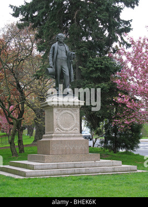 James S T Stranahan statua in Prospect Park Brooklyn Foto Stock