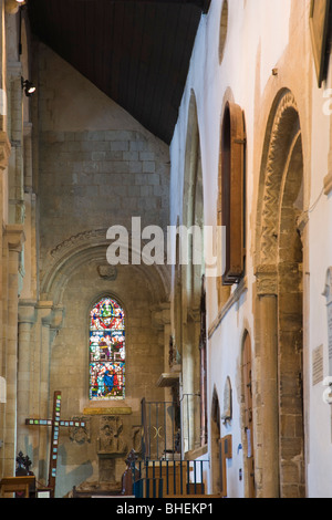 Chiesa dell'abbazia di Waltham interni. Essex. Inghilterra, Regno Unito Foto Stock