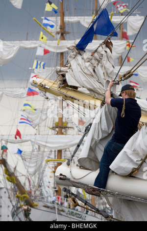 Tall Ships" gare, Aarhus 2007. Foto Stock