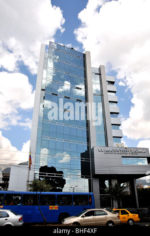Edificio, Eurocenter Diursa, quartiere degli affari, a Quito, Ecuador Foto Stock