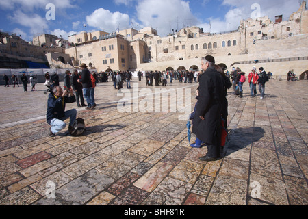 Pioggia in Gerusalemme Foto Stock