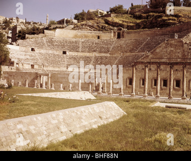 Geografia / viaggio, Giordania, Amman, Teatro Romano, 2nd secolo, vista, , Foto Stock