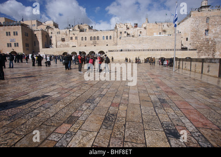 Pioggia in Gerusalemme Foto Stock