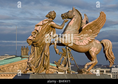 Altes Museum, architetto Karl Frriedrich Schinkel, l'Isola dei Musei di Berlino, Germania Foto Stock