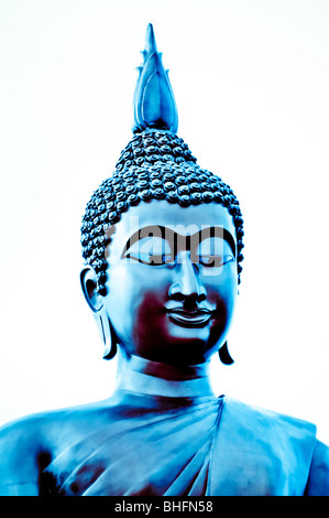 Statua di Budda situato in Asele, Lapponia, nel nord della Svezia Foto Stock