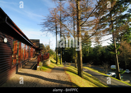 Braithwaite Centro Visitatori appena fuori il Pass Whinlatter in Cumbria. Regno Unito Foto Stock