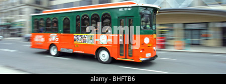 Tour bus Boston Massachusetts, STATI UNITI D'AMERICA New England Freedom Trail Parco Nazionale di destinazione turistica Foto Stock